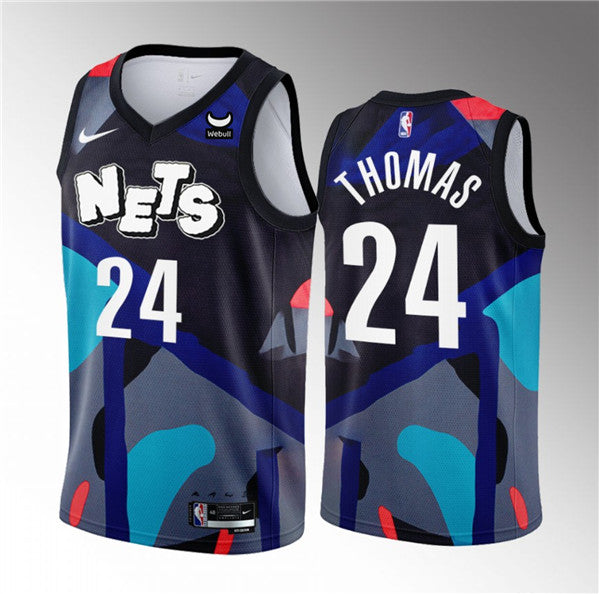Cam Thomas Brooklyn Nets black City Edition jersey