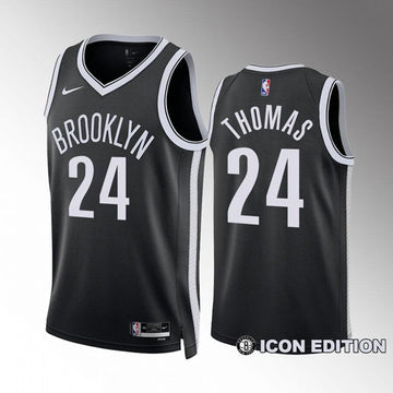 Cam Thomas Brooklyn Nets black jersey