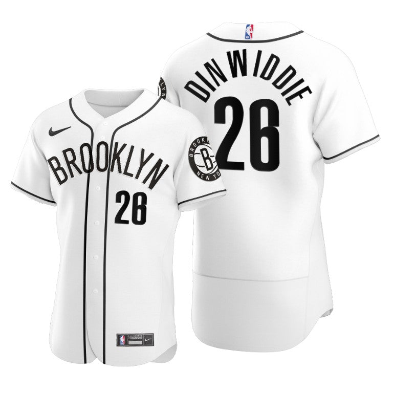 Spencer Dinwiddie Brooklyn Nets white jersey