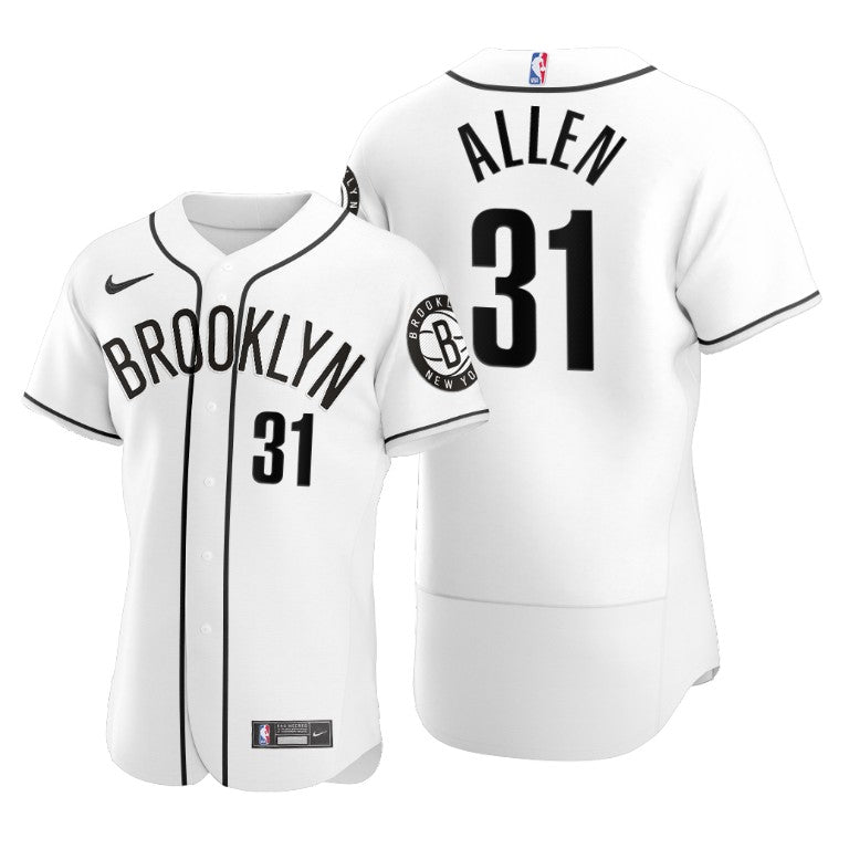 Jarrett Allen Brooklyn Nets white jersey