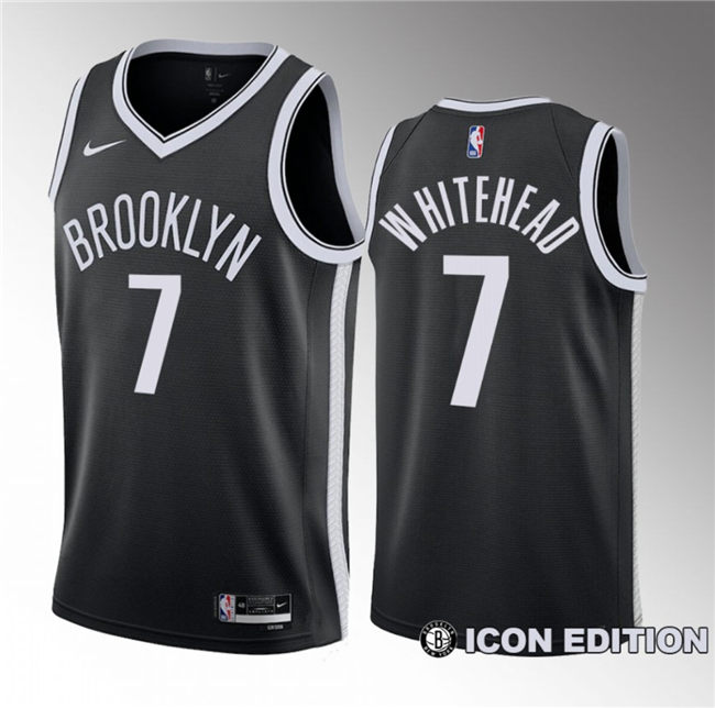 Dariq Whitehead Brooklyn Nets black jersey