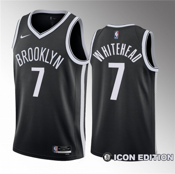 Dariq Whitehead Brooklyn Nets black jersey