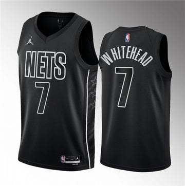 Dariq Whitehead Brooklyn Nets black jersey