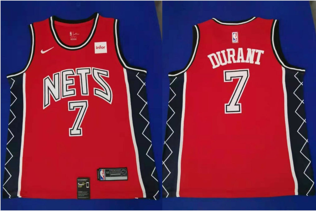 Kevin Durant Brooklyn Nets red jersey