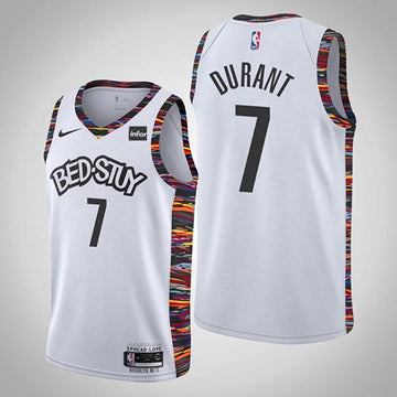 Kevin Durant Brooklyn Nets white City Edition jersey