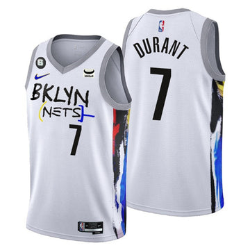 Kevin Durant Brooklyn Nets white City Edition jersey
