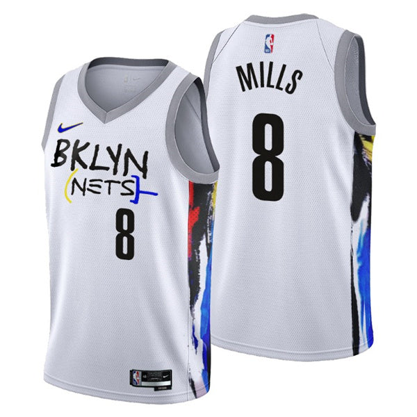 Patty Mills Brooklyn Nets white City Edition jersey