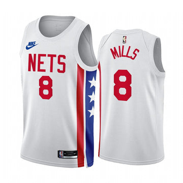 Patty Mills Brooklyn Nets white Classic jersey