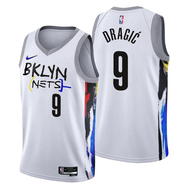 Goran Dragic Brooklyn Nets white City Edition jersey