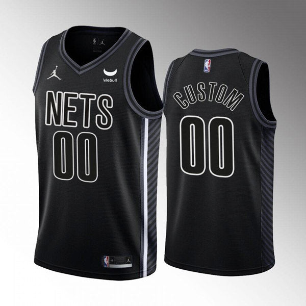 Custom Brooklyn Nets black jersey