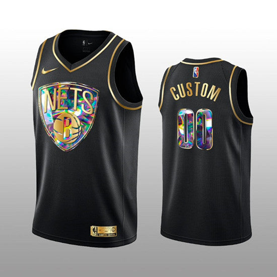 Custom Brooklyn Nets black jersey