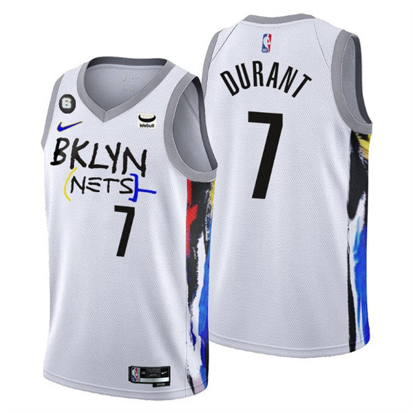 Custom Brooklyn Nets white City Edition jersey