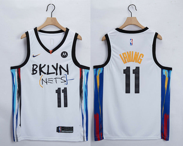 Custom Brooklyn Nets white jersey