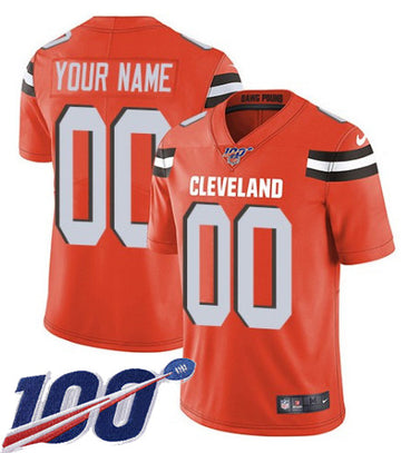 Browns 100th Season Orange Jersey