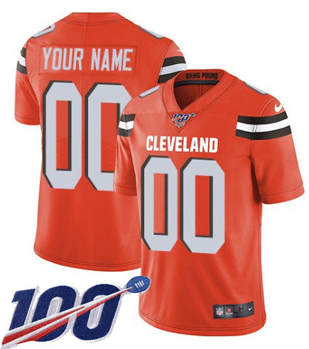 Browns 100th Season Orange Jersey