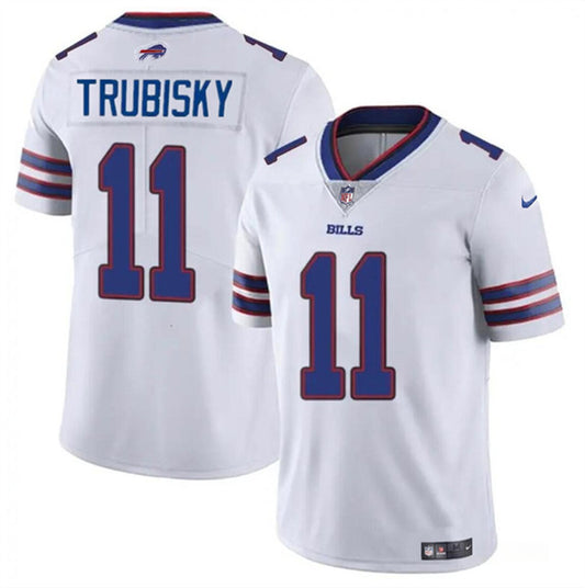 Buffalo Bills #11 Mitch Trubisky White Jersey