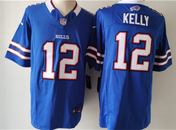 Jim Kelly Buffalo Bills blue FUSE jersey
