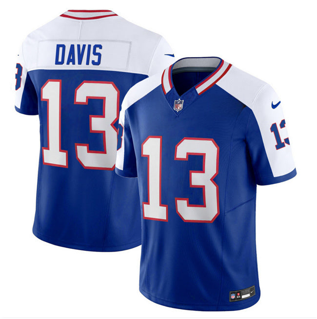 Gabe Davis Buffalo Bills blue-white FUSE jersey