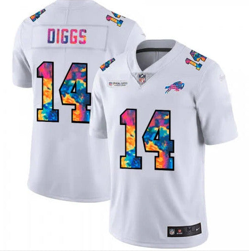 Stefon Diggs Buffalo Bills white jersey