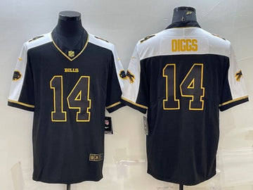 Buffalo Bills #14 Stefon Diggs Black Gold Thanksgiving Jersey