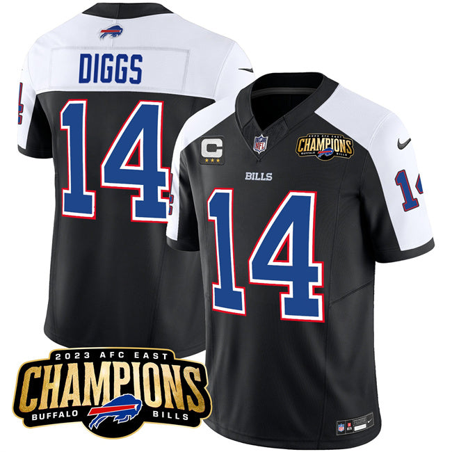 Stefon Diggs Buffalo Bills black-white FUSE jersey