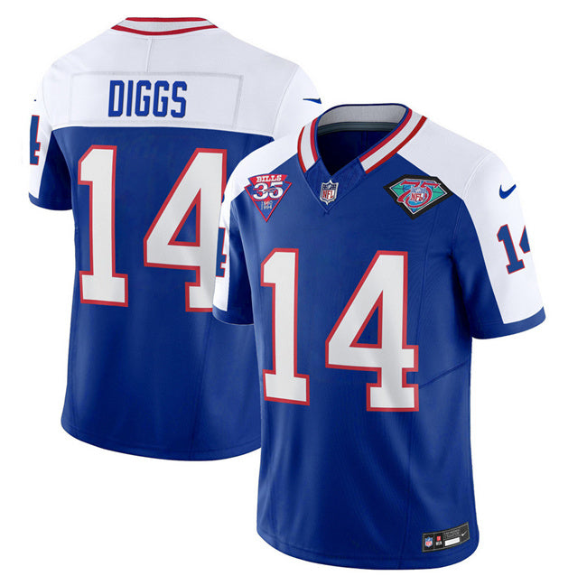 Stefon Diggs Buffalo Bills blue-white FUSE jersey