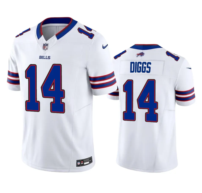 Buffalo Bills #14 Stefon Diggs White 2023 FUSE Jersey