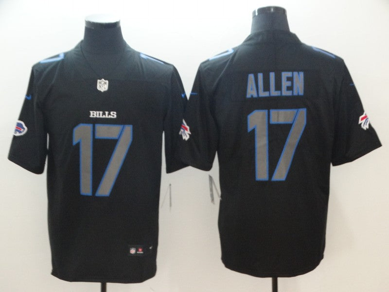 Buffalo Bills #17 Josh Allen 2018 Black Impact Jersey