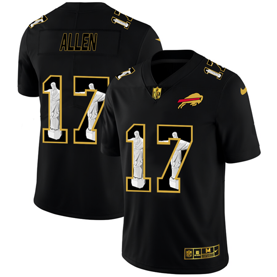 Buffalo Bills #17 Josh Allen 2020 Black Jesus Faith Edition Jersey
