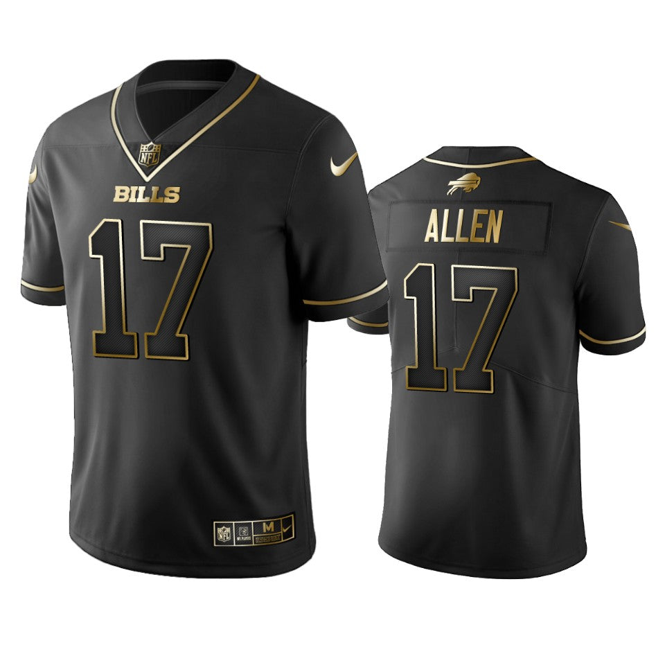 Buffalo Bills #17 Josh Allen Black 2019 Golden Edition Jersey