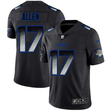 Buffalo Bills #17 Josh Allen Black 2019 Smoke Fashion Jersey