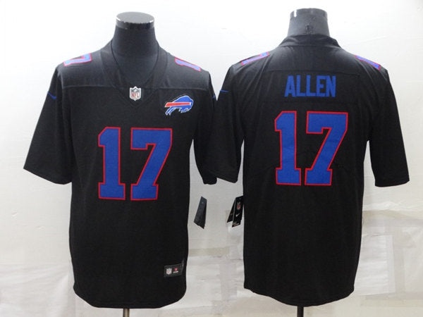 Buffalo Bills #17 Josh Allen Black Jersey