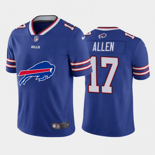 Buffalo Bills #17 Josh Allen Blue 2020 Team Big Logo Jersey