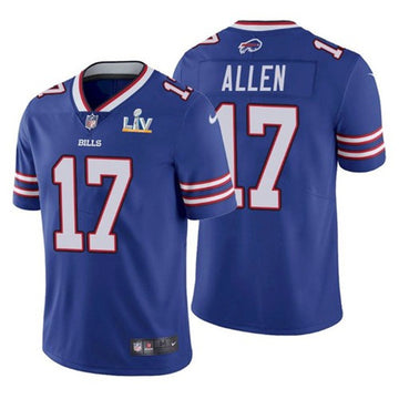 Buffalo Bills #17 Josh Allen Blue 2021 Super Bowl LV Jersey