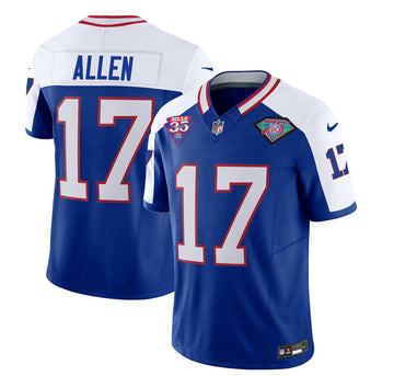 Josh Allen Buffalo Bills blue-white FUSE jersey