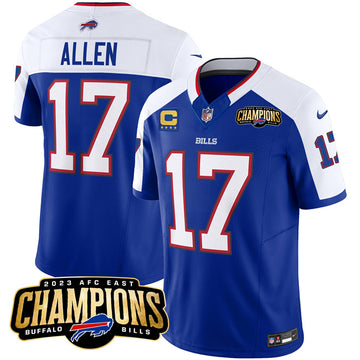 Josh Allen Buffalo Bills blue-white FUSE jersey