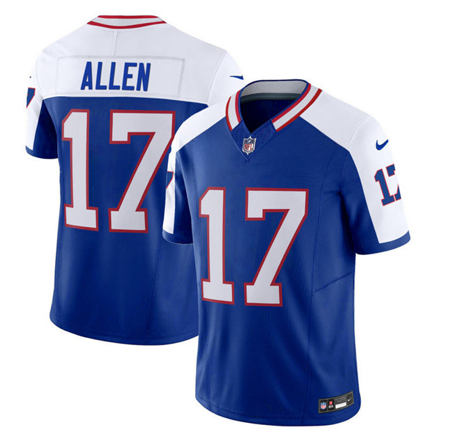 Josh Allen Buffalo Bills blue-white FUSE jersey