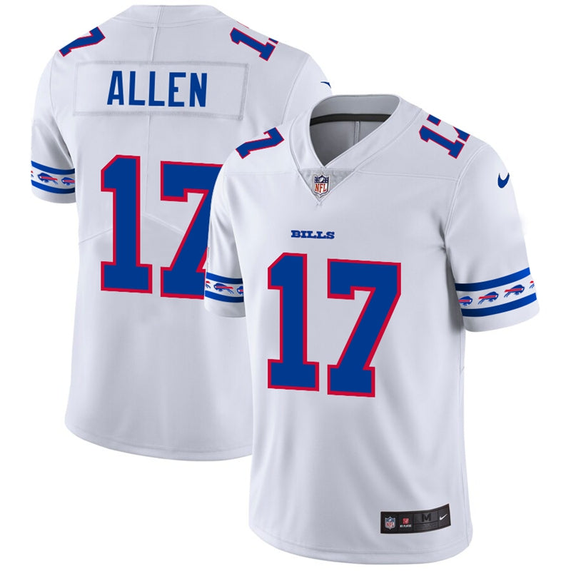Buffalo Bills #17 Josh Allen White 2019 Team Logo Cool Edition Jersey