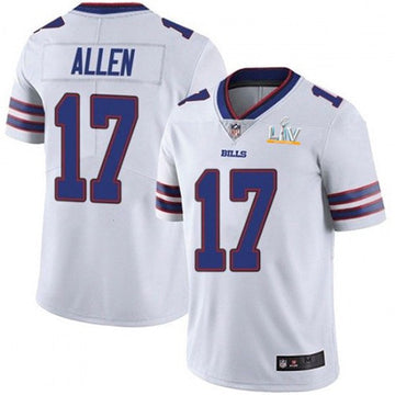 Buffalo Bills #17 Josh Allen White 2021 Super Bowl LV Jersey