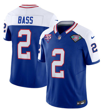 Tyler Bass Buffalo Bills blue-white FUSE jersey