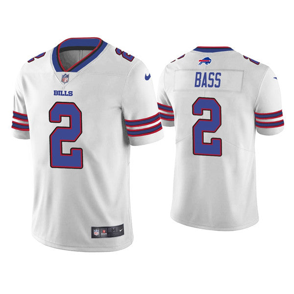 Buffalo Bills #2 Tyler Bass White Jersey