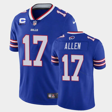 Buffalo Bills 2022 #17 Josh Allen Royal With 4-star C Patch Jersey