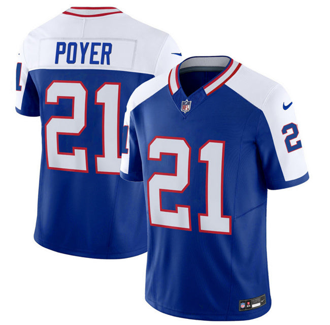 Jordan Poyer Buffalo Bills blue-white FUSE jersey