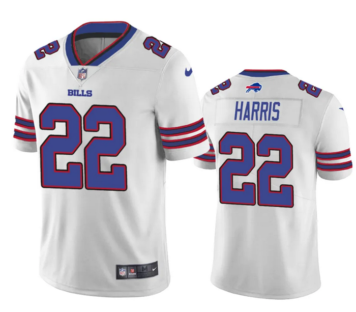 Buffalo Bills #22 Damien Harris White Jersey