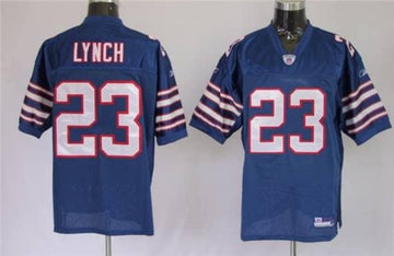 Buffalo Bills #23 Marshawn Lynch Blue Mitchell and Ness Throwback Jersey