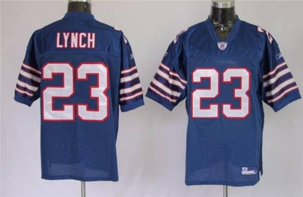 Buffalo Bills #23 Marshawn Lynch Blue Mitchell and Ness Throwback Jersey