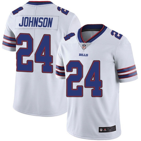 Buffalo Bills #24 Taron Johnson White Jersey
