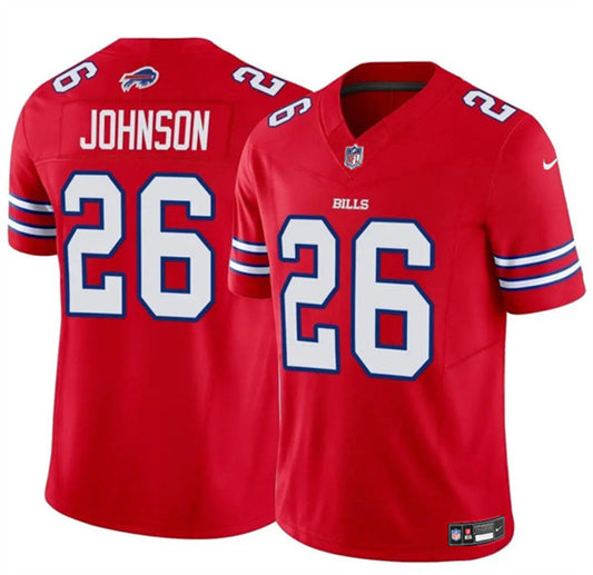 Buffalo Bills #26 Ty Johnson Red 2024 FUSE Jersey