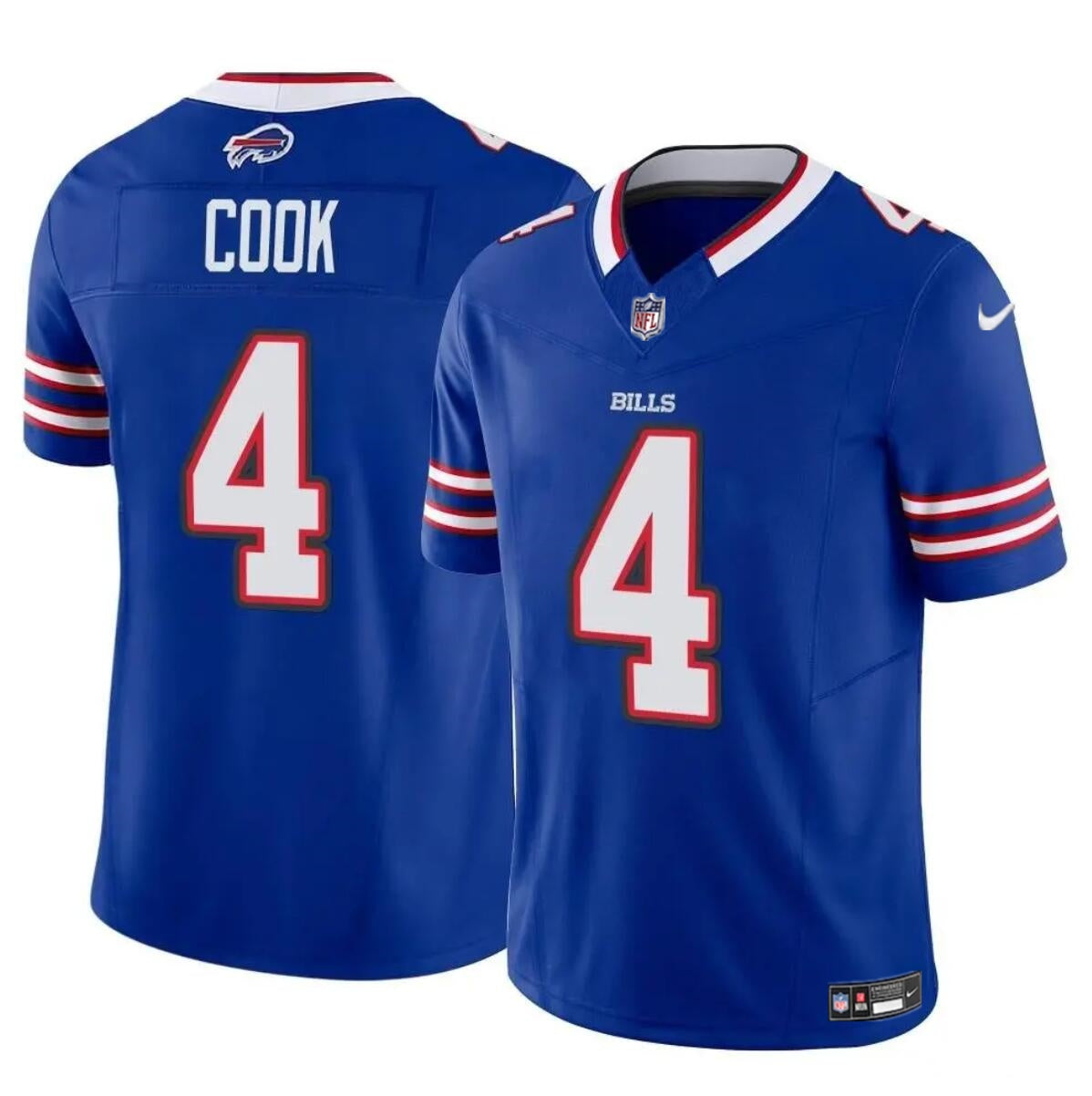 Buffalo Bills #4 James Cook Blue 2023 FUSE Jersey
