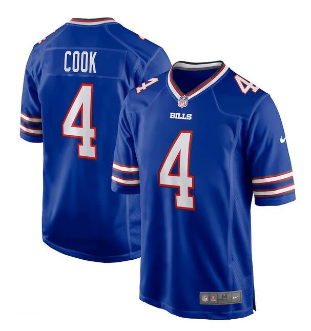 Buffalo Bills #4 James Cook Blue Football Game Jersey
